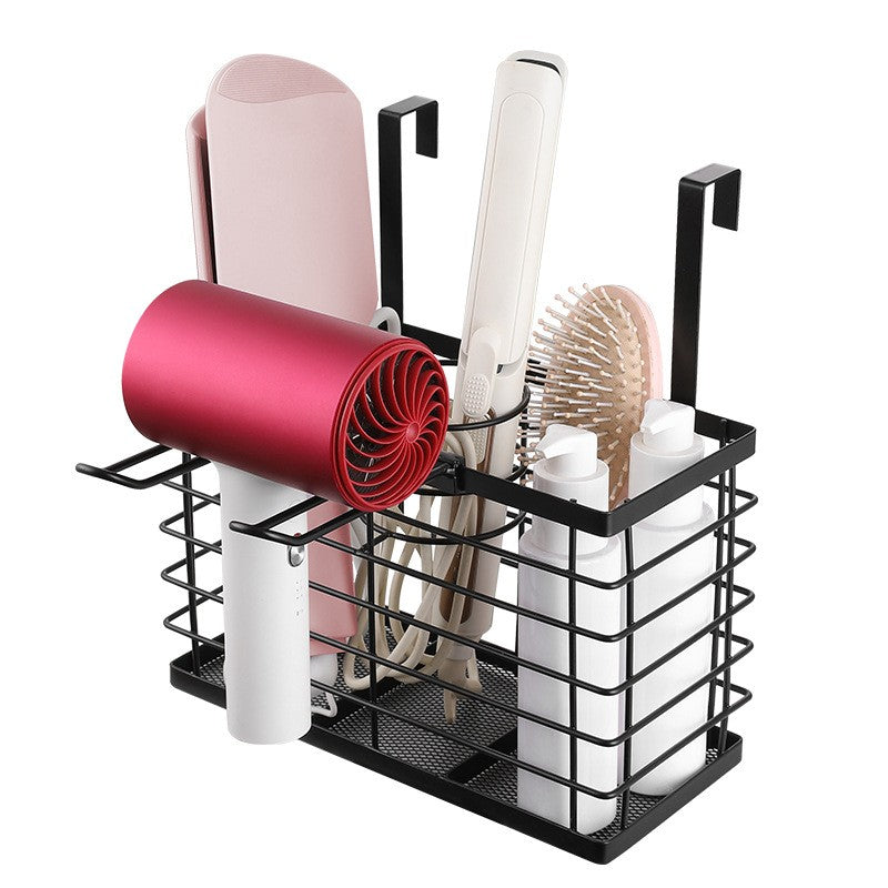 001-CFJ-002 Bathroom Metal Storage Rack Hair Dryer Holder Hanging Basket 001-CFJ-002 Bathroom Metal Storage Rack Hair Dryer Holder Hanging Basket